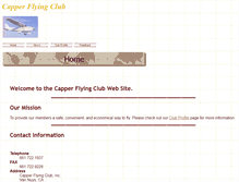 Tablet Screenshot of capperflying.org